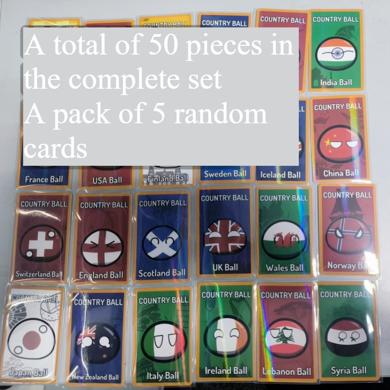 5pcs Countryballs Card Doll UK - огляд і ціна Table Tennis France